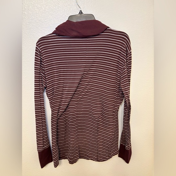 Columbia Maroon Striped Long Sleeve Top - Picture 2 of 5